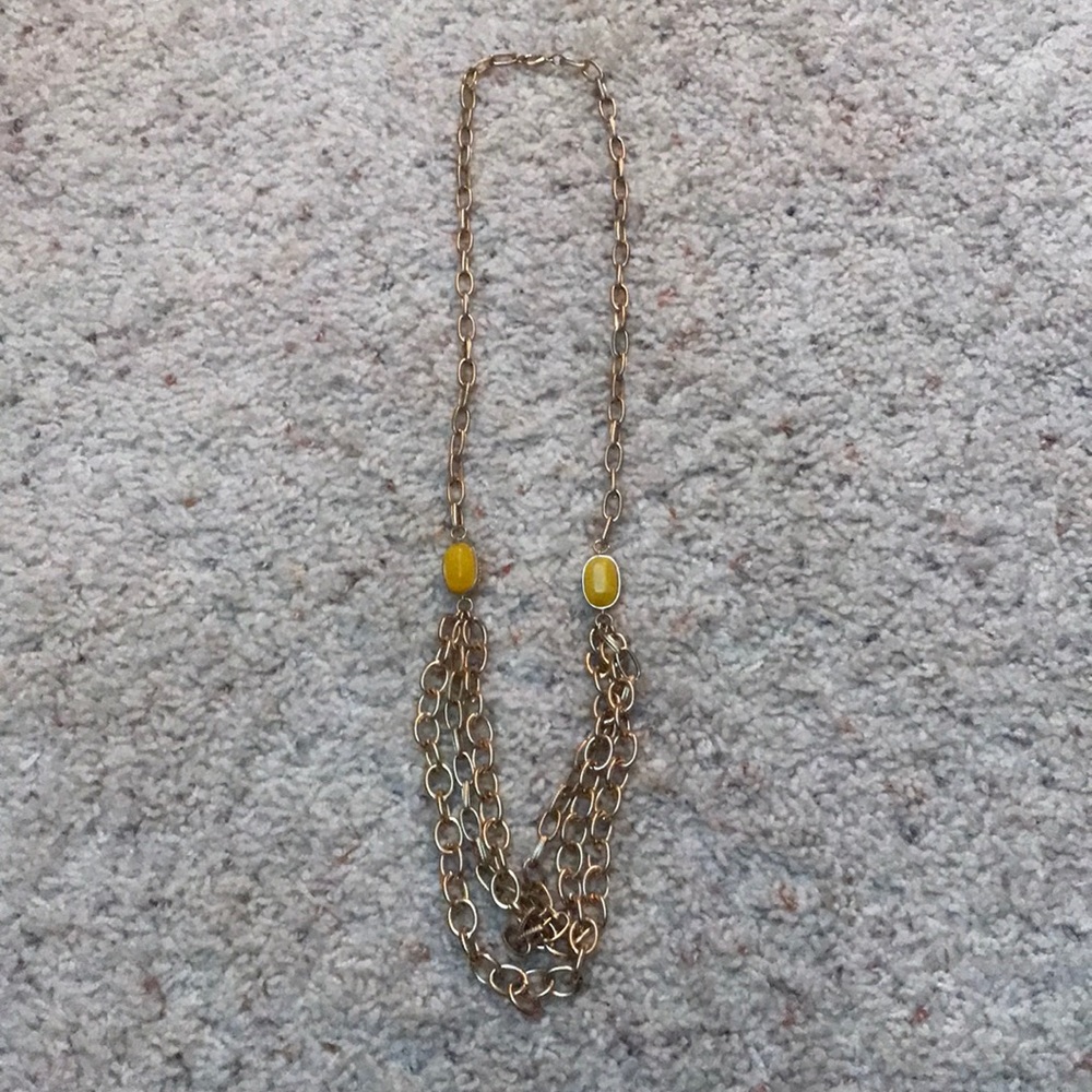 Long statement necklace